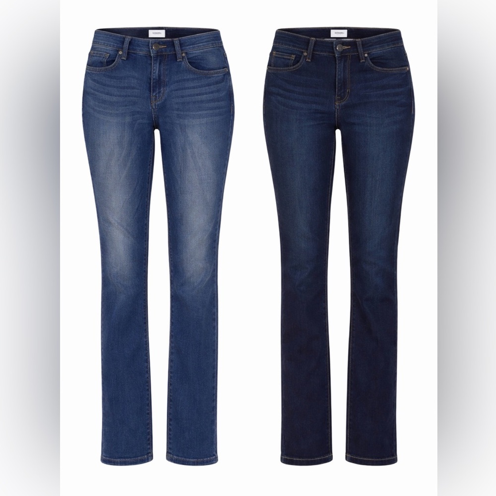 Women’s Skinny Jeans in Dark Blue Denim - Stretch Fit
